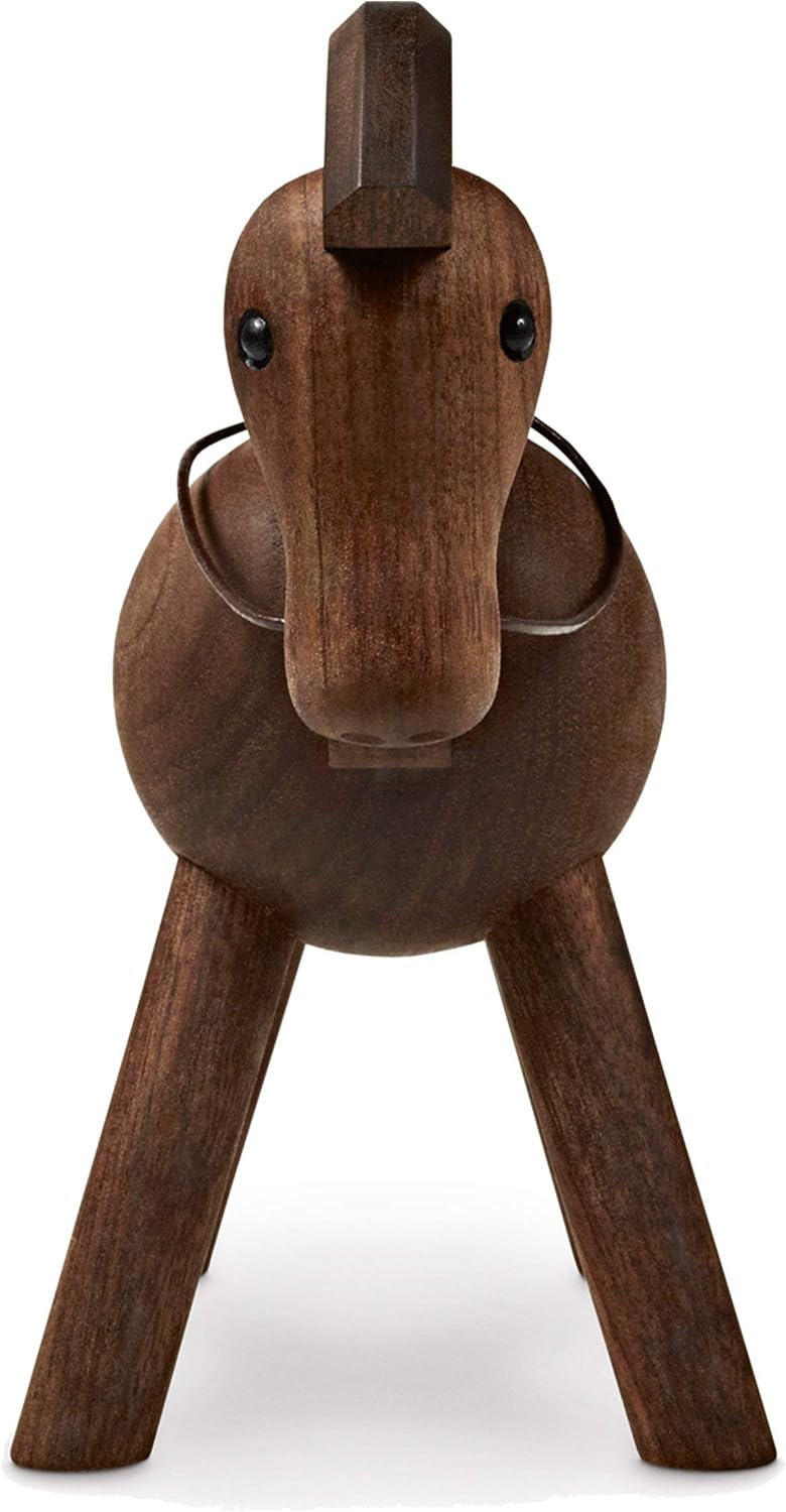Kay Bojesen Pferd Figuren 14 cm Holzfiguren Weihnachtsdekoration, Holz Walnuss Dunkel, Walnuss Dunke