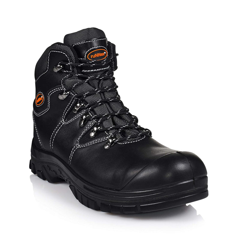 ruNNex Sicherheitsstiefel S3 AquaStar wasserdichte Schnürstiefel BGR 191, Grösse 45, schwarz, 5305 4