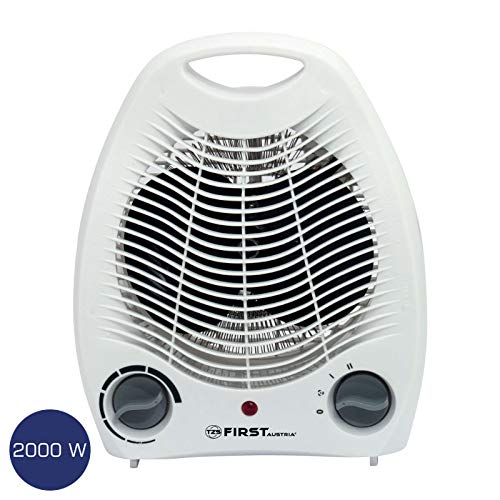 TZS First Austria Heizlüfter, 1000/2000W, 2 Heizstufen, Thermostat, Überhitzungsschutz, separater Lü