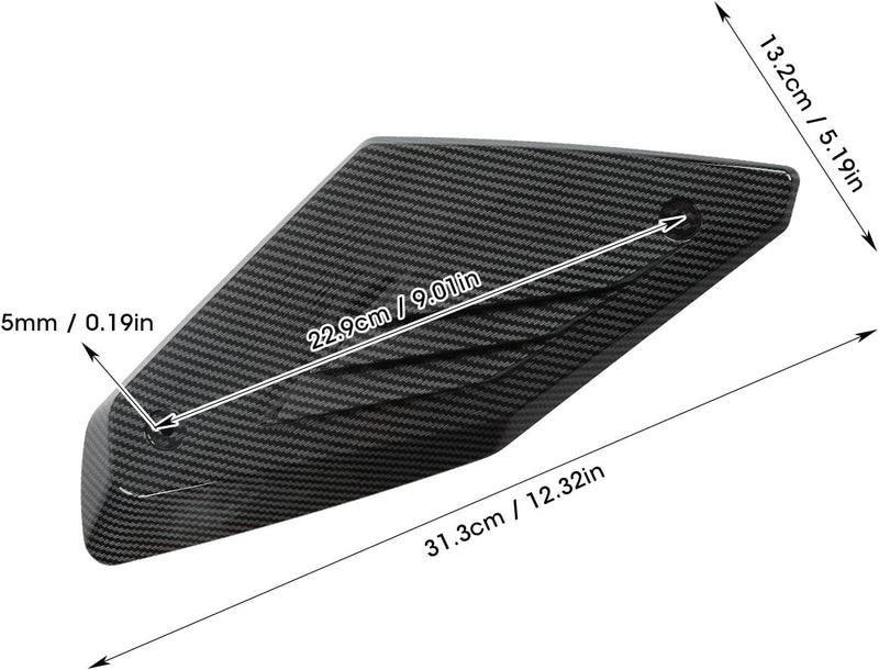 OUKENS Lufteinlassabdeckung, 2 STÜCKE Motorrad Seitenverkleidung Lufteinlass Verkleidung Schutzleist