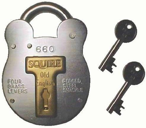 Henry Squire 660 Old English Padlock with Steel Case 64mm L Multi, L Multi