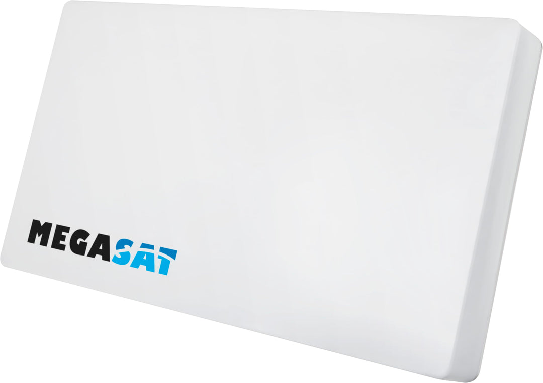 Megasat Flachantenne D2 Profi-Line – Sat-Antenne für 2 Teilnehmer – Weiss | Wechselbares LNB, Instal