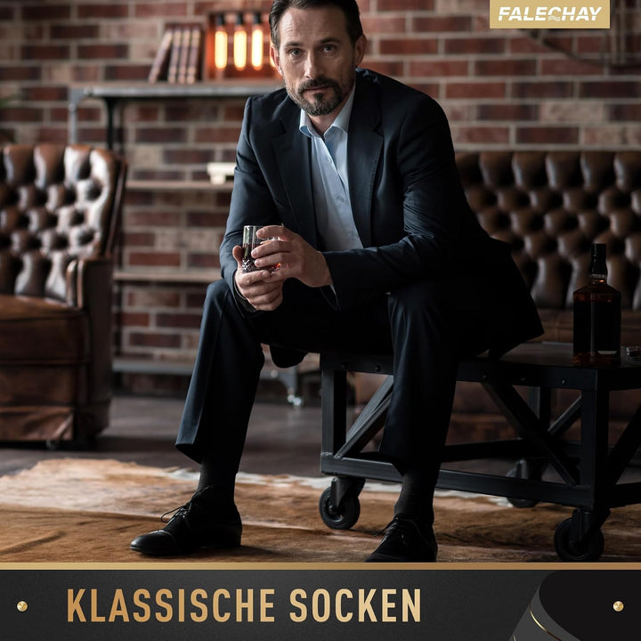 Falechay Herren Socken 12 Paar Sportsocken Classic Schwarz Atmungsaktive Baumwolle 43-46 Schwarz, 43