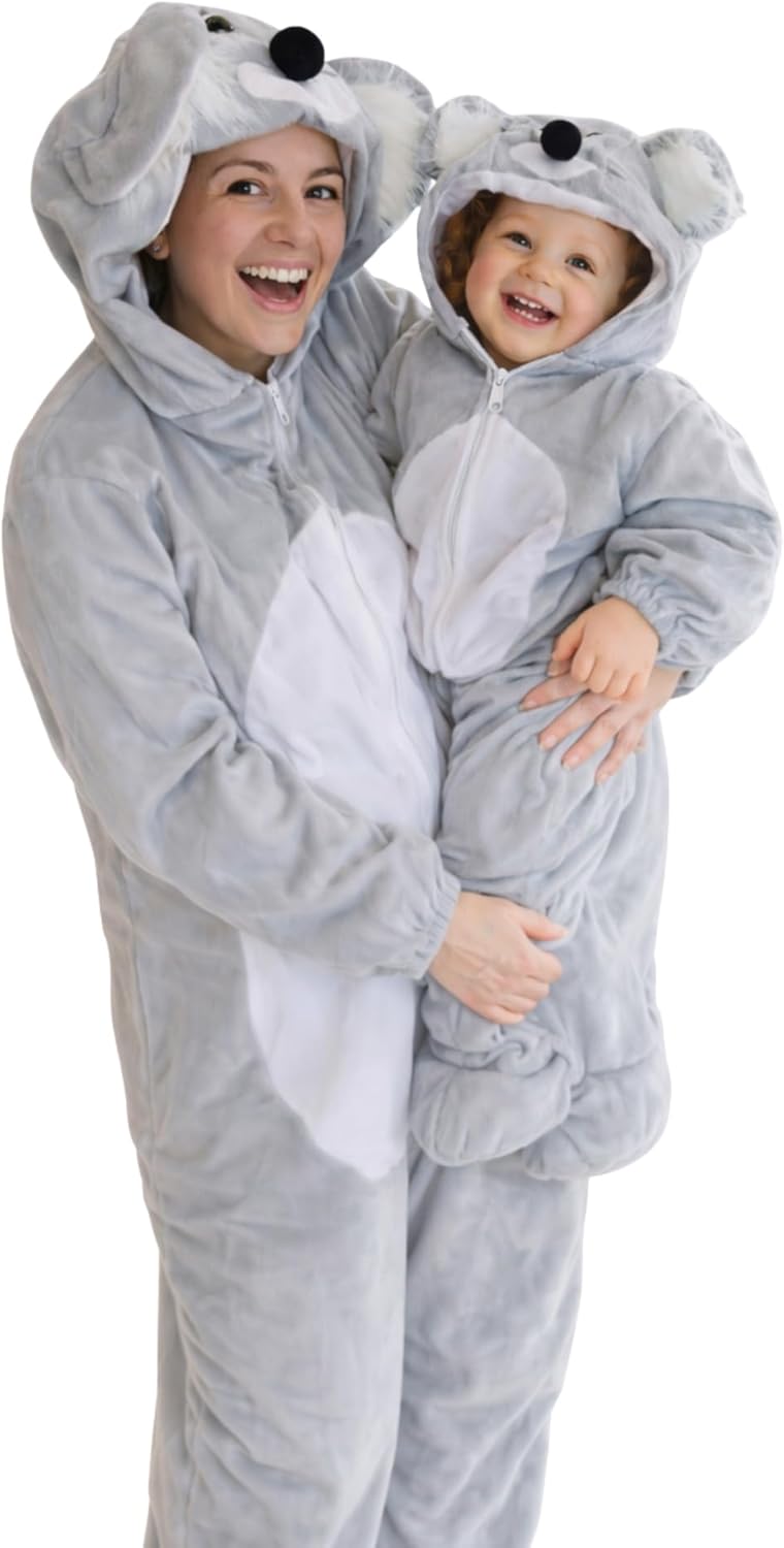 Ikumaal Koala-Bär Kostüm, J42 M-L, für Erwachsen-e Männer Frau-en, Koalas Bären Tier-e Kostüm-e Fasc