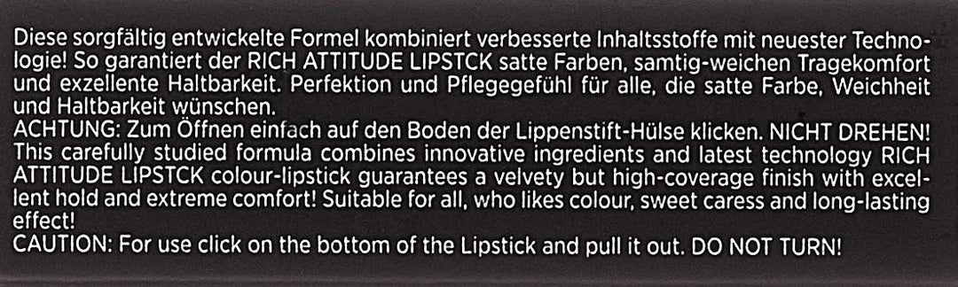 HORST KIRCHBERGER Rich Attitude Lipstick 44, 29 g 44 - velvet raspberry, 44 - velvet raspberry
