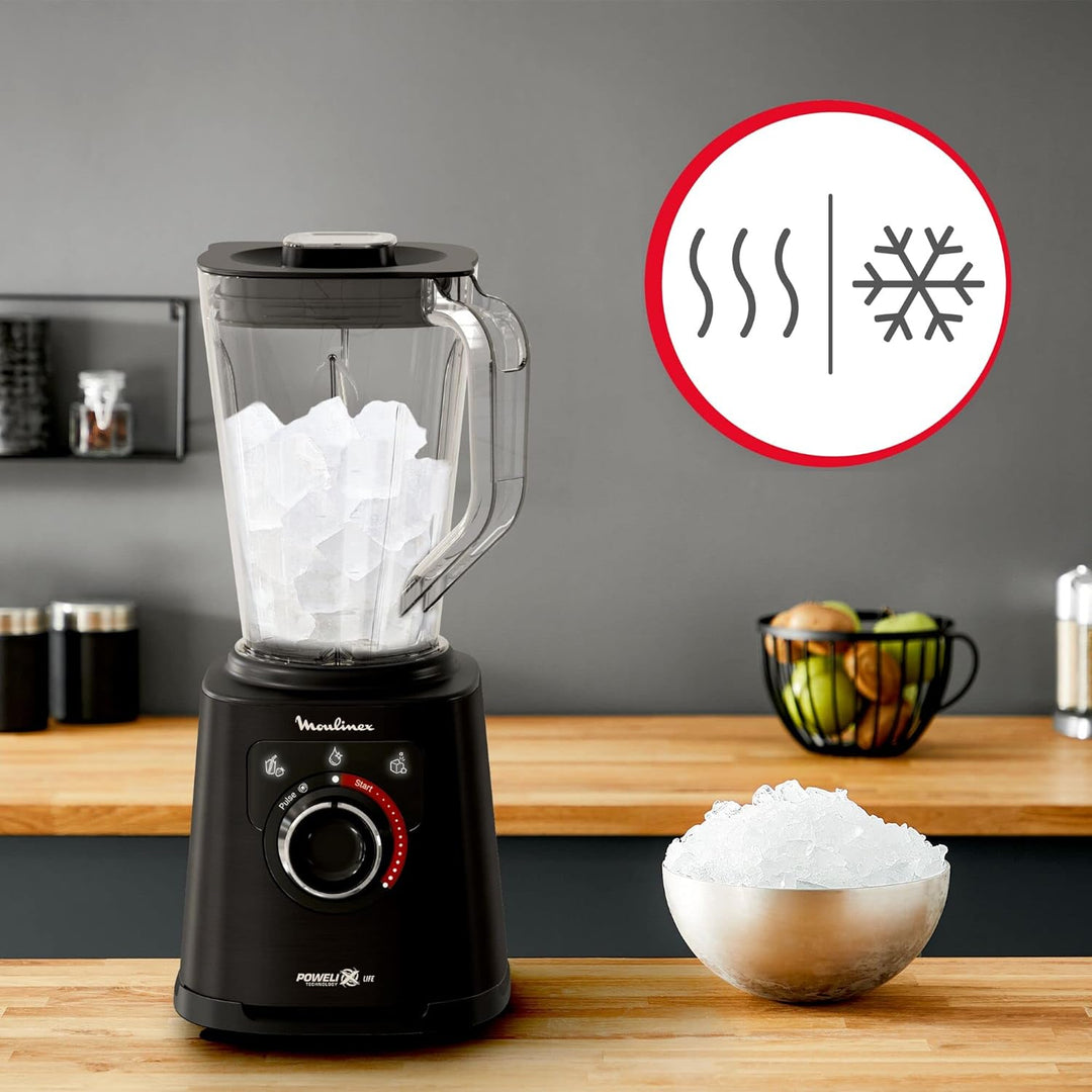 Moulinex Perfect Mix+ LM88A8 Tischplatten-Mixer, 1200 W, schnelle Ergebnisse, 1,5 Liter Fassungsverm