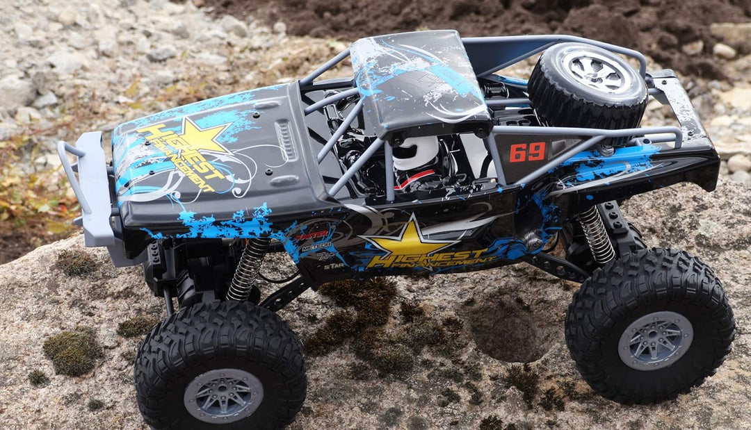 Amewi Double Bridge Brushed 1:10 RC Modellauto Elektro Crawler Allradantrieb (4WD) RtR 2,4GHz inkl.,