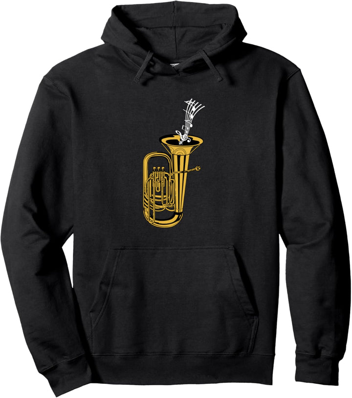 Fanfarenzug Musiknoten Spielmannszug Tubist - Blasmusik Tuba Pullover Hoodie