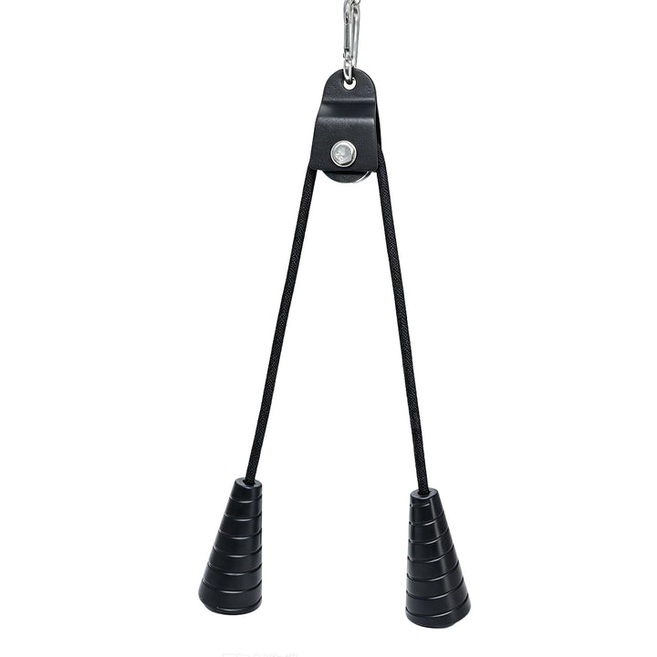 AHTAPFON Dynamic Tricep Rope Attachment,Dual Spiral Grip Neutral Grip Cable Attachment for Strength