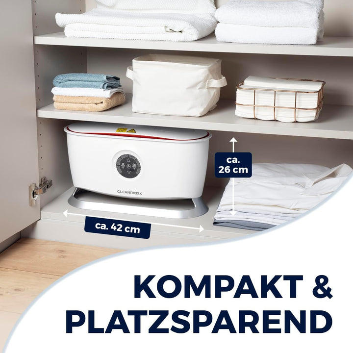 CLEANmaxx automatischer Hemdenbügler mit Dampffunktion | Innovativer Bügler für Hemden & Blusen, Büg