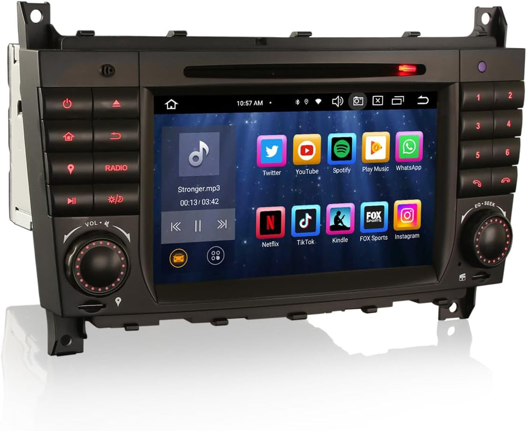 Acht-Kern Android 14 GPS DAB+ Autoradio Für Mercedes-Benz C/CLC/G Klasse W203 W463 Navi CarPlay Andr