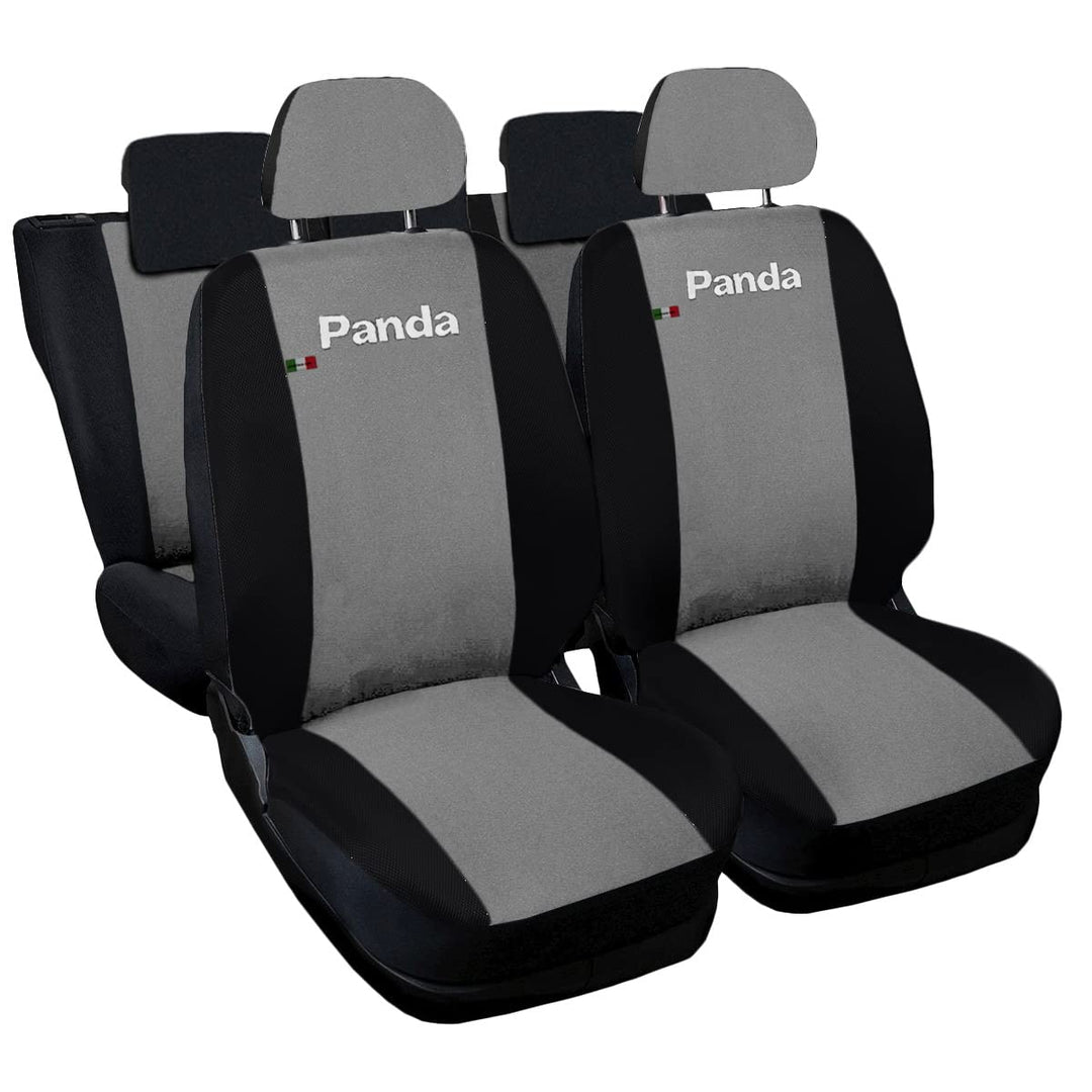 Auto Accessori Lupex - Kompatible Autositzbezüge für Panda zweite 169 und dritte 319 Reihe, hellgrau