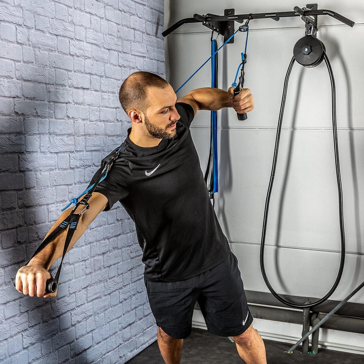 aerobis® Workout Station | Premium Klimmzugstange | Innovative Fitnessgeräte Befestigung + Lagerung