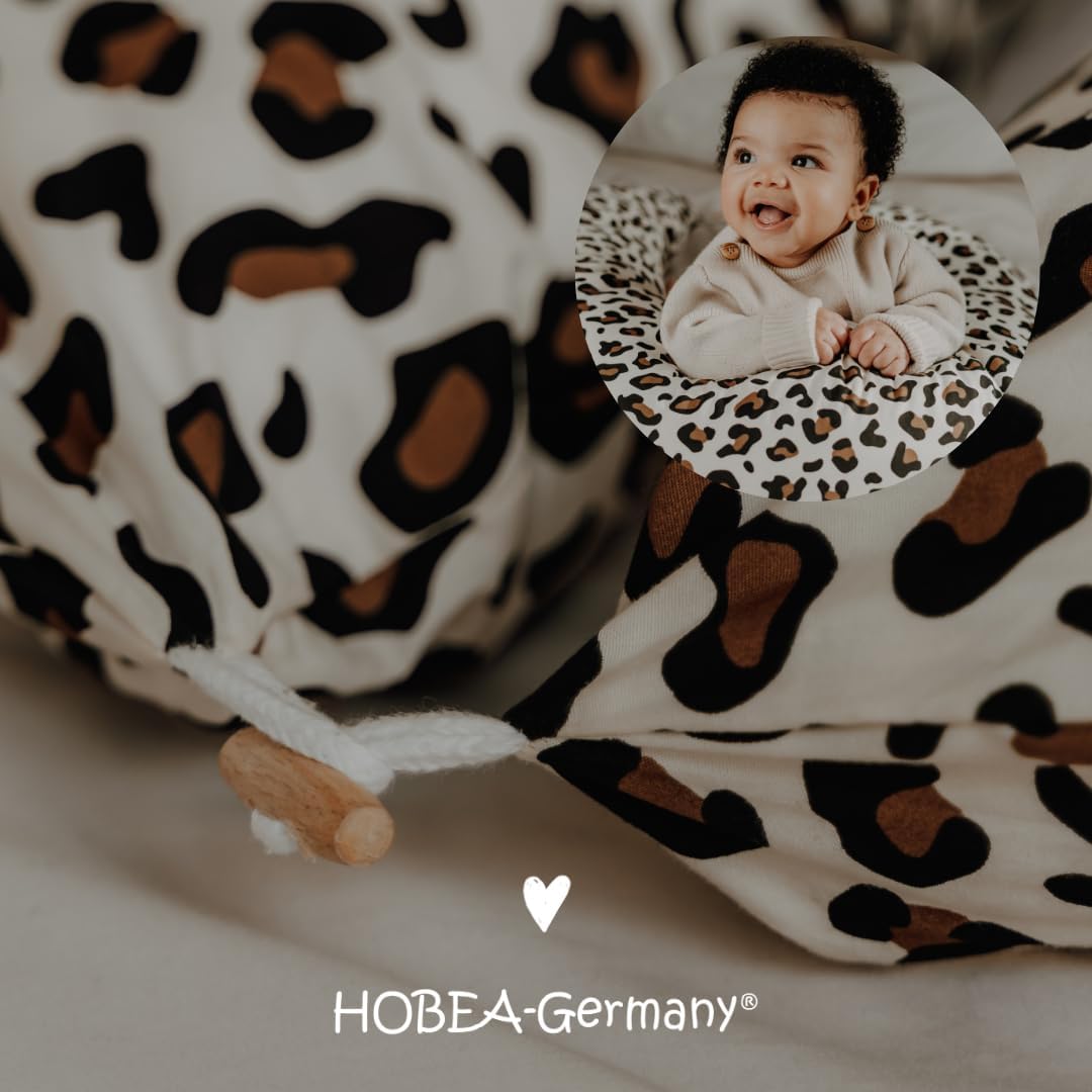 HOBEA-Germany Stillkissenbezug für Stillkissen 190cm Designs (anthrazit) Anthrazit Bezug für Stillki