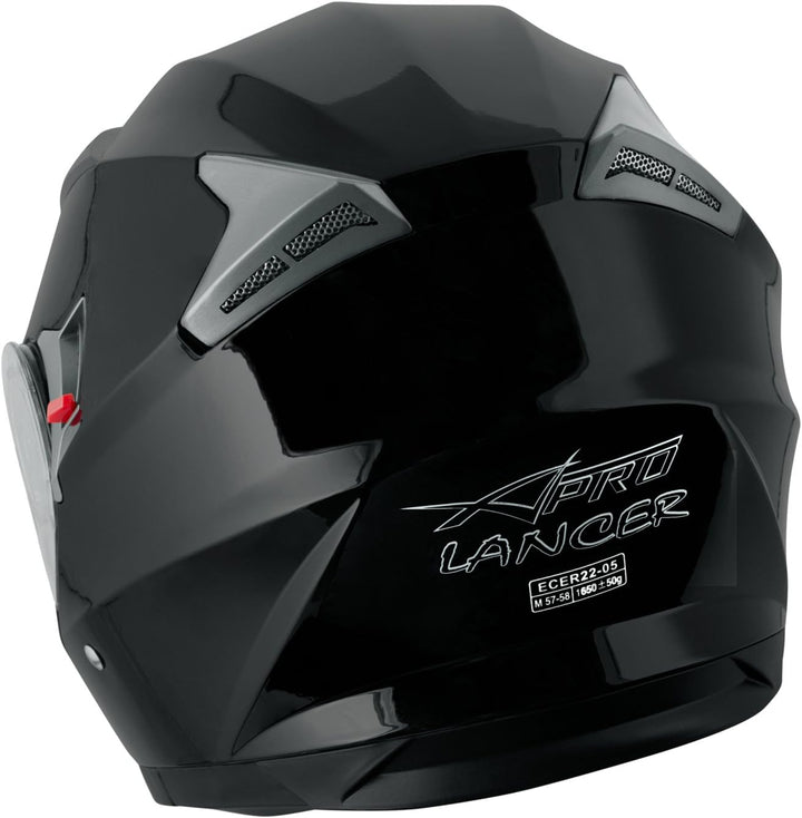 Helm Klapphelm Innensonnenblende Motorradhelm Modular Schwarz M