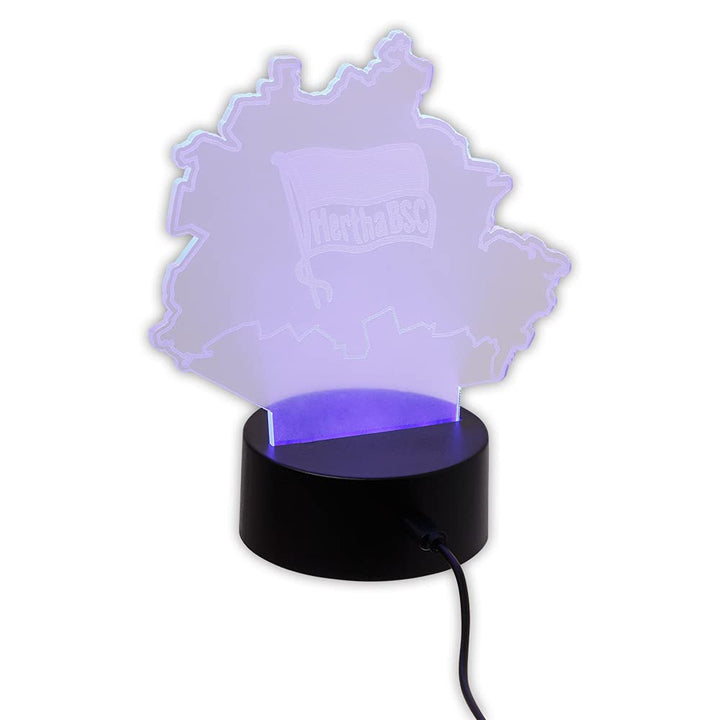 Hertha BSC Berlin LED Lampe Licht Karte Berlin
