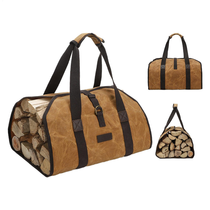 Kindling Basket, Log Carrier, Heavy Duty Firewood Log Carrier, Water Resistant Firewood Storage Bag,