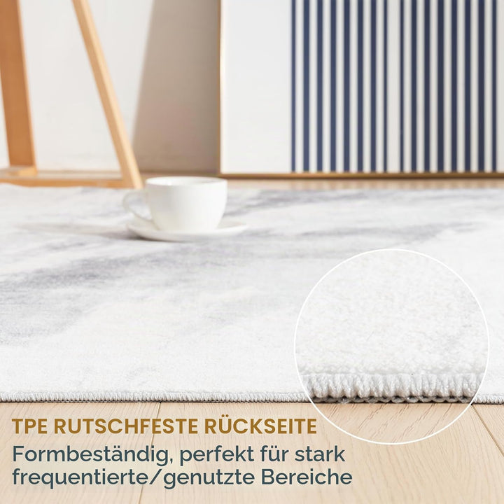 Vamcheer Teppich Wohnzimmer Kurzflor Moderner - Schlafzimmer Teppich Flauschiger,Waschbar Teppich de