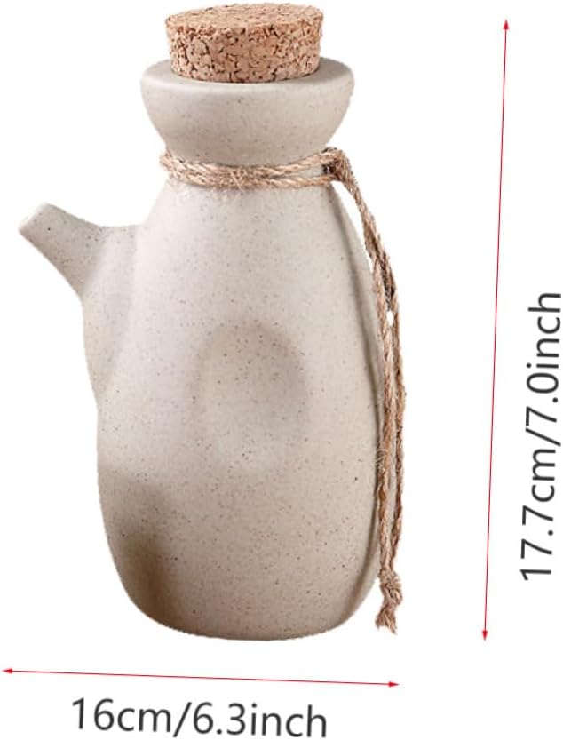 MAGICLULU Keramik Sake Satz Mit 300ml Flasche 4 x 50ml Becher Japanischer Stil Handpoliert Glasiert