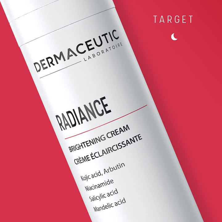 Dermaceutic Radiance - Aufhellende Creme mit Kojisäure, Arbutin, Niacinamid, Salicyl- und Mandelsäur