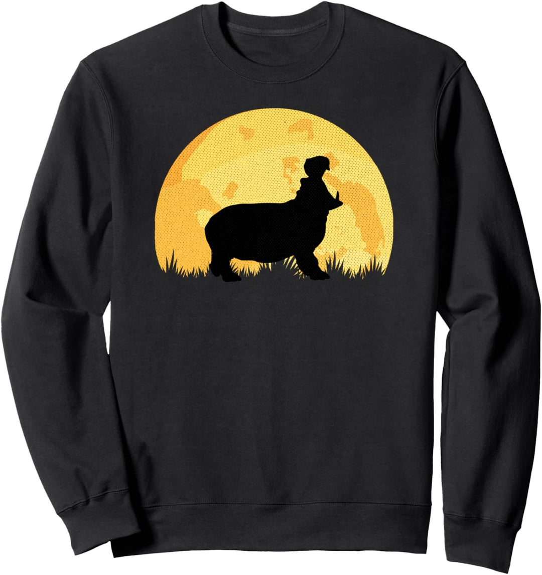 Jungen Nilpferd Geschenk Hippopotamus Sweatshirt