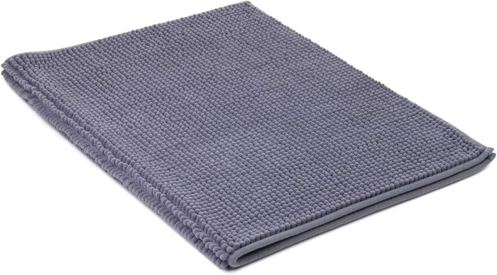 Gözze - Anti-Rutsch-Badematte, Superweich, 100% Mikrofaser, 60 x 100 cm - Grau Grau 60 x 100 cm, Gra