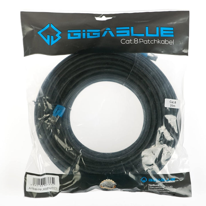 GigaBlue Cat8 Netzwerkkabel CAT.8 2000 MHz 40 Gbit/s 40GBase-T High End Poe+ Patchkabel Ethernetkabe