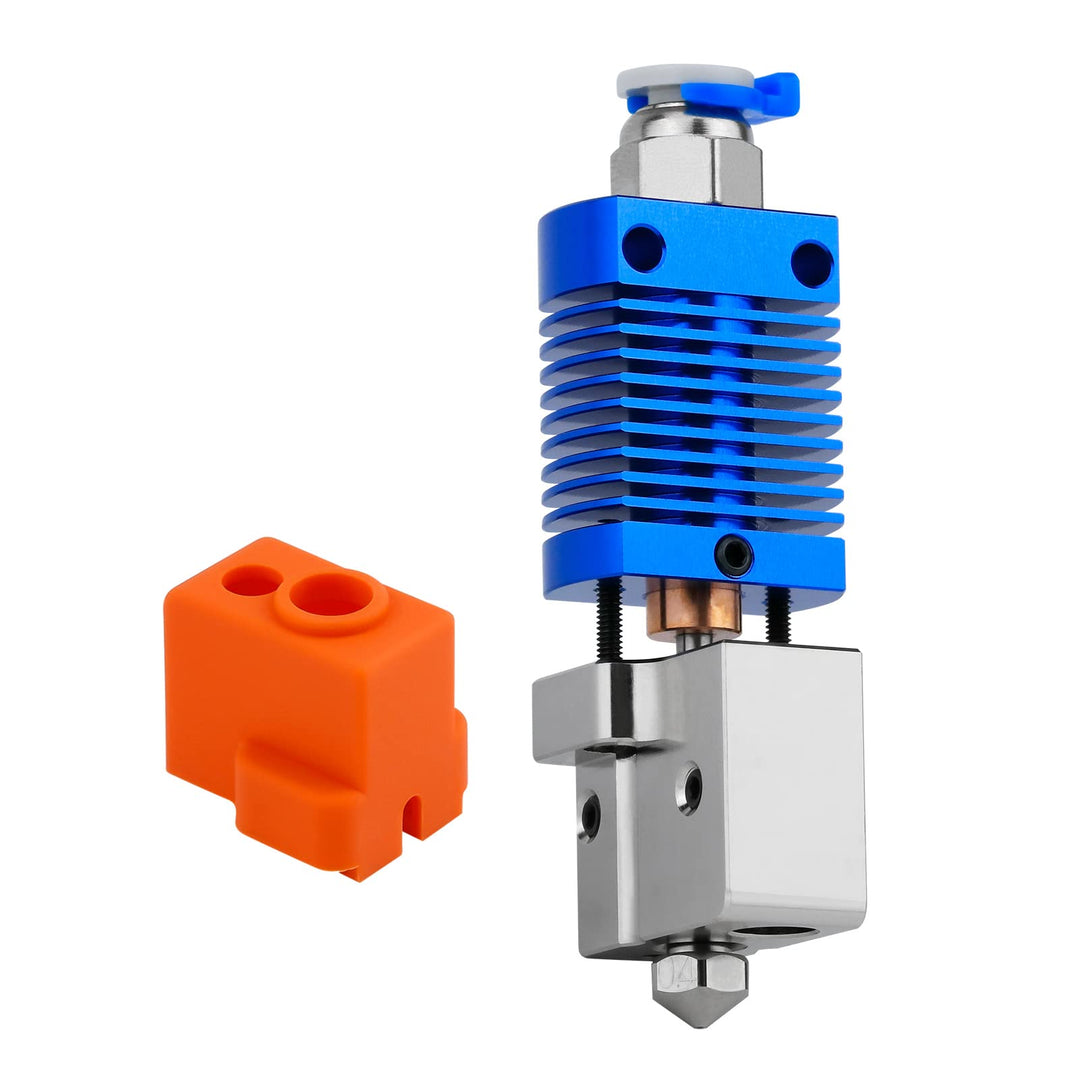 Upgrade All Metal Ender 3 Volcano Hotend High Flow High Speed, Bimetal Heatbreak Plated Copper Heate