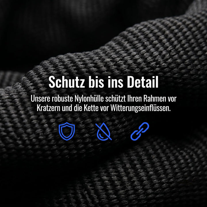 E Scooter Schloss, Fahrradschloss Kettenschloss mit Fahrradhalterung | 4Stellig Zahlencode Doppeltes