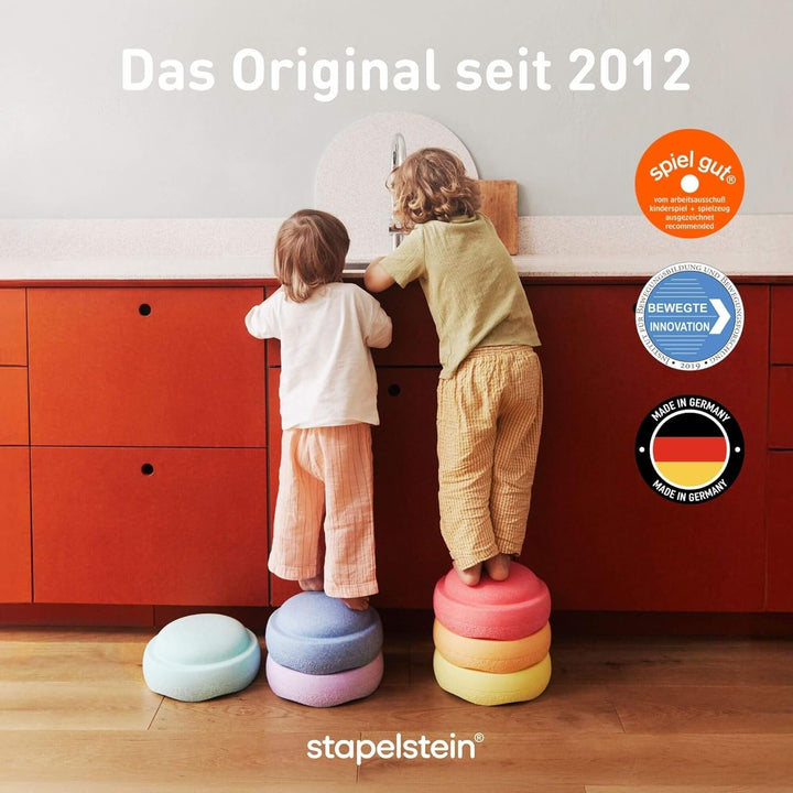 Stapelstein® Balanciersteine 6er | rainbow Set | Balancieren für Kinder Indoor & Outdoor rainbow set