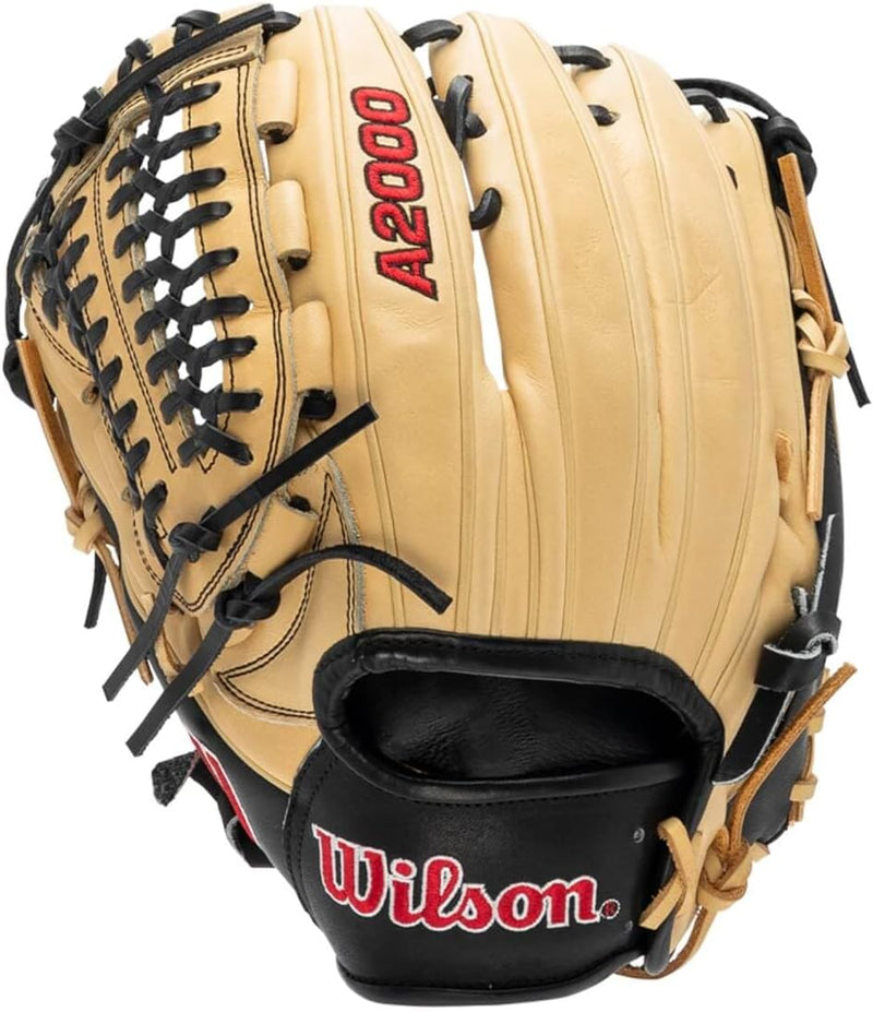 Wilson Herren 2022 A2000 D33 (P) Baseball-Handschuh 11.75" Blonde/Schwarz – Standardhandschuh, 11.75