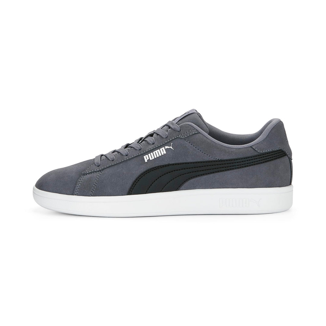 PUMA Unisex Smash 3.0 Sneaker 37.5 EU Gray Tile Puma Black Puma White, 37.5 EU Gray Tile Puma Black