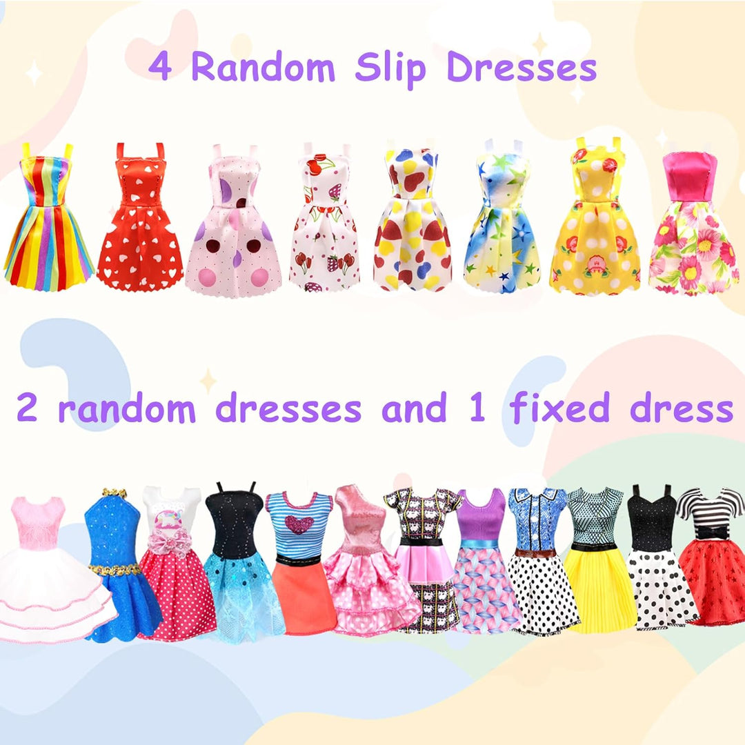 85 Stück kleidung Schmuck Zubehör für Puppen Kleiderschrank für 11,5 Zoll Puppe - Modedesign Puppen