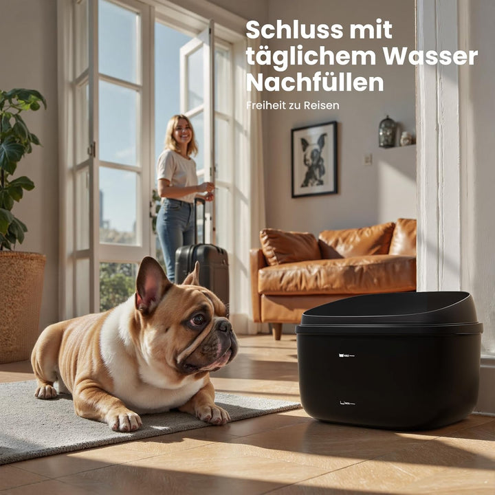Gardner Pet 3.78L Wasserbrunnen mit Vortex-Filtration, Trinkbrunnen für Hunde und Katzen, leiser aut