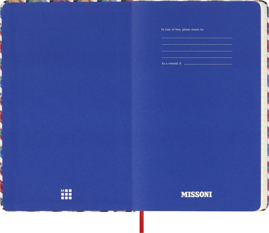 Moleskine - 12-monatiger Wochenplaner, Wochenkalender 2023, Missoni Limitierte Edition, Mehrfarbiges