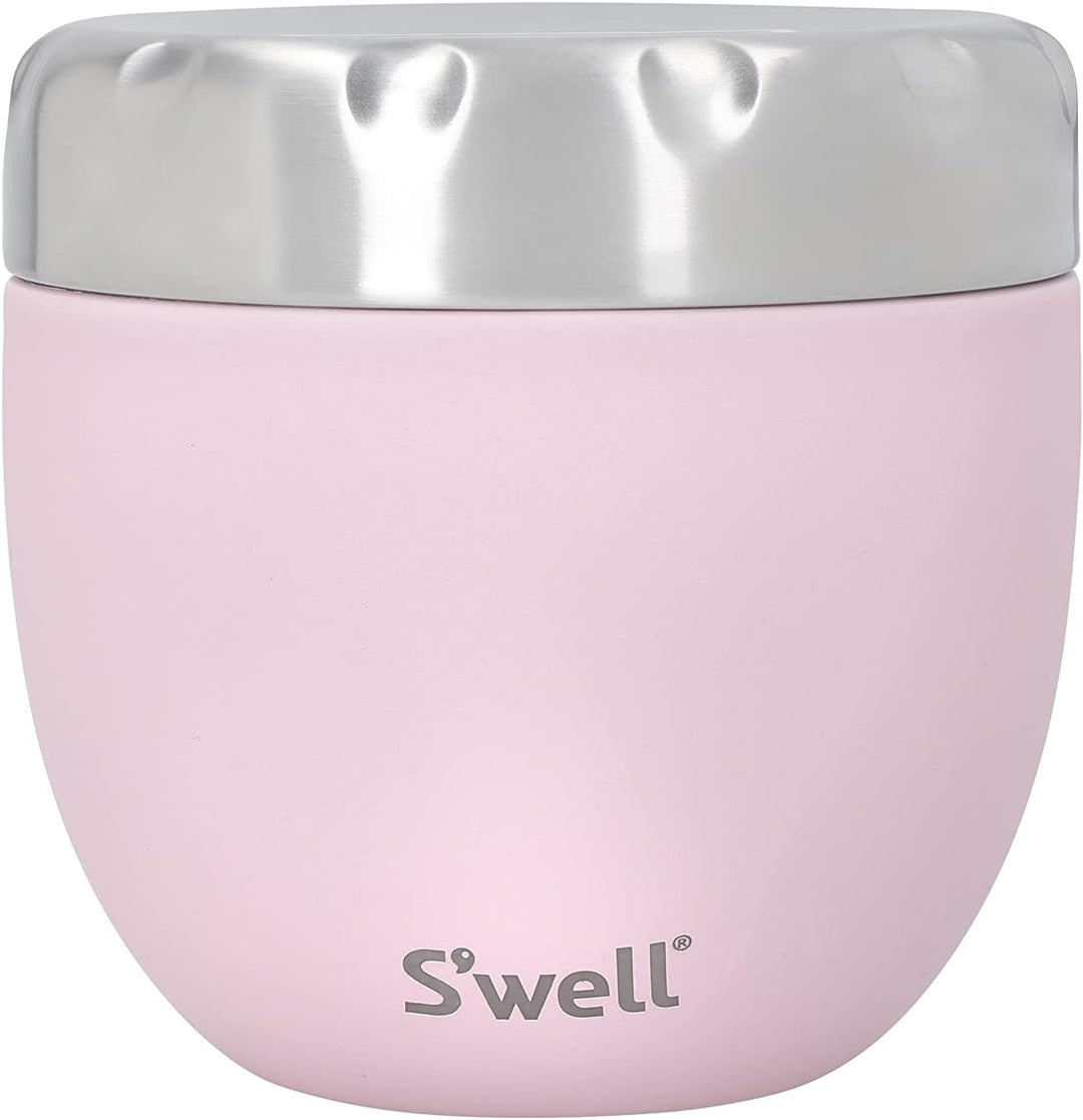 lifetime brands europe limited S'well Eats 2-in-1 Futternapf mit Schraubdeckel, 636 ml, rosa Topas,