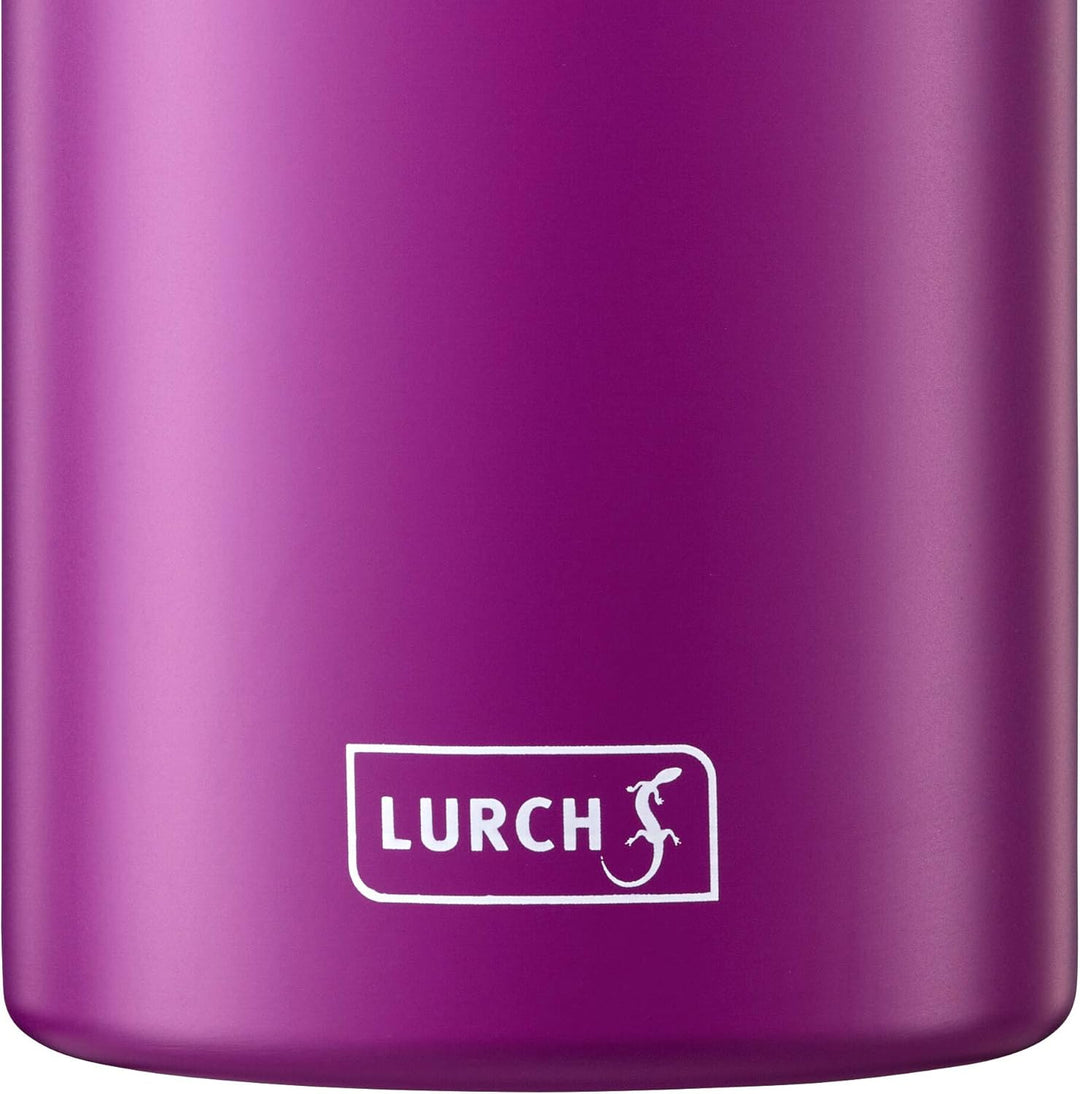 Lurch 240860 Isolierflasche/Thermoflasche für heisse und kalte Getränke aus doppelwandigem Edelstahl