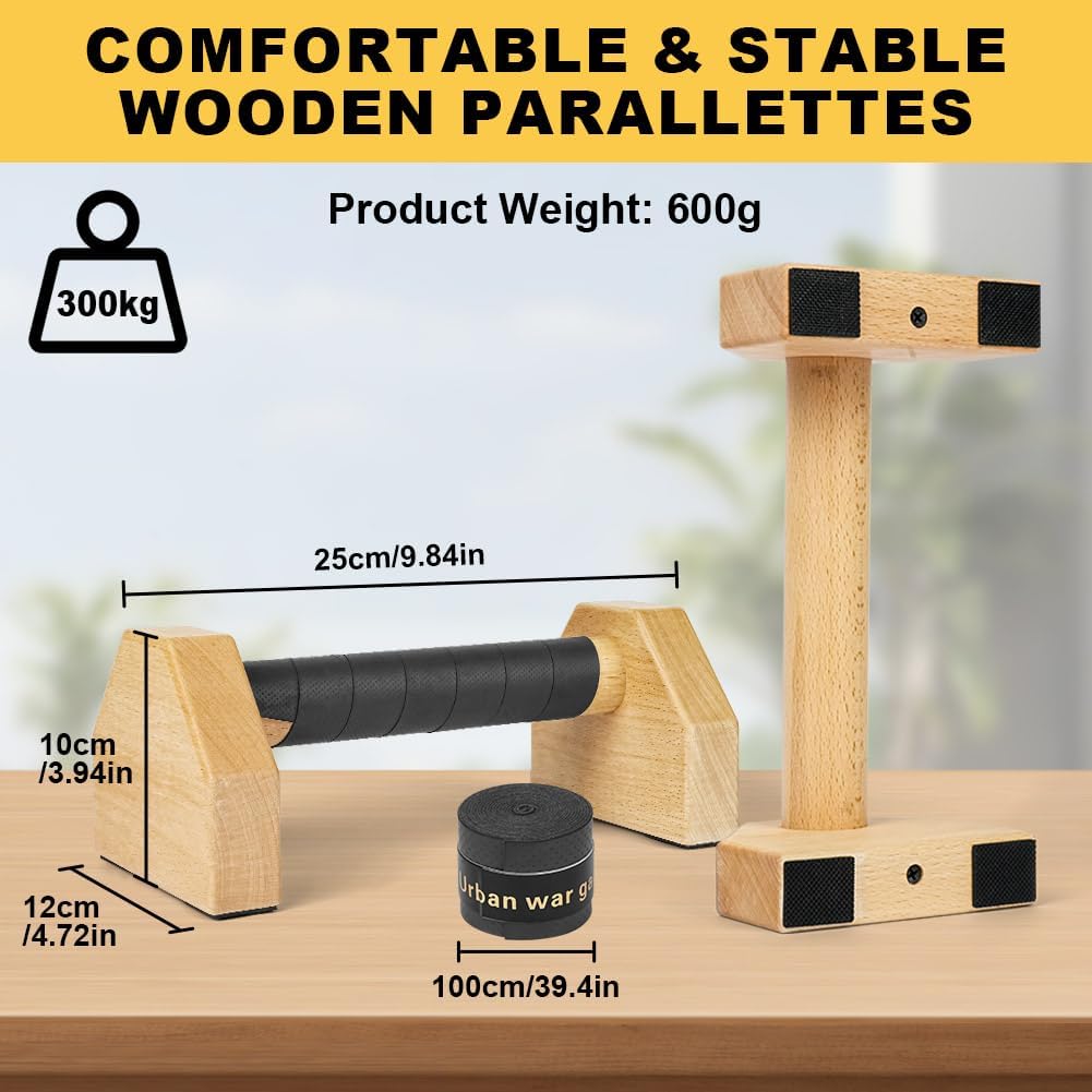 BUTBU Liegestützgriffe, Handstand Griffe & Calisthenics Griffe, Calisthenics Equipment Mit 2 Rutschf