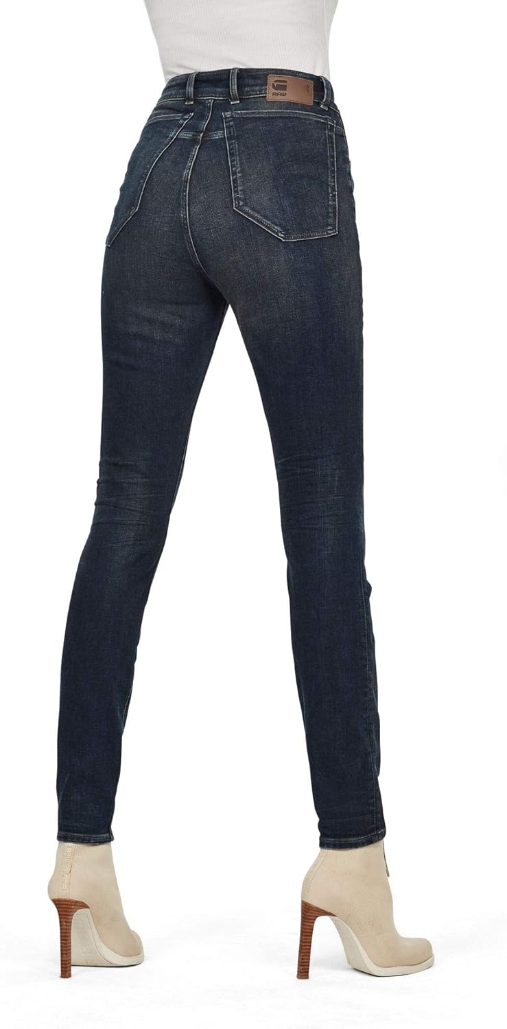 G-STAR RAW Stringfield Women's Jeans Ultra High Waist Skinny 25W / 32L Blau (Antic Nebulas D17849-c2