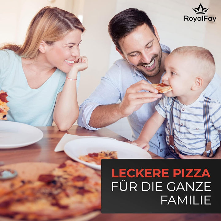 RoyalFay Pizzaballenbox Made in Germany lebensmittelecht 30x40x8 cm (2 Boxen mit 2 Deckeln (Doppelpa