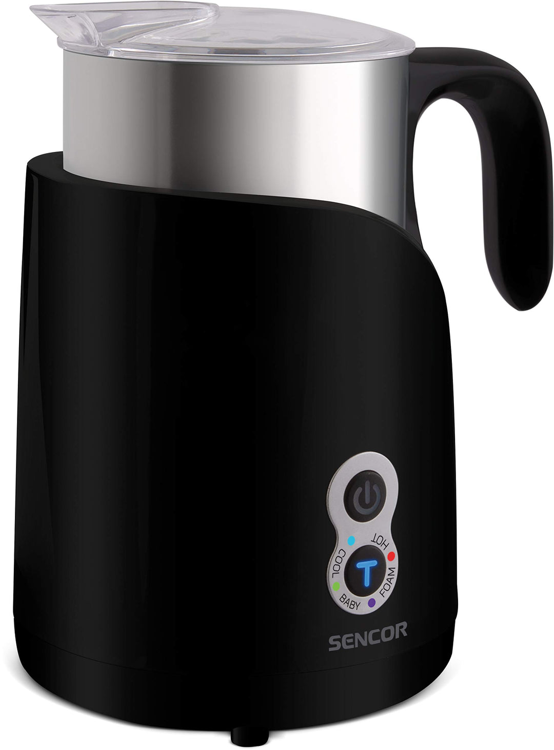Milchaufschäumer und Heizgerät, 650 W, Schwarz