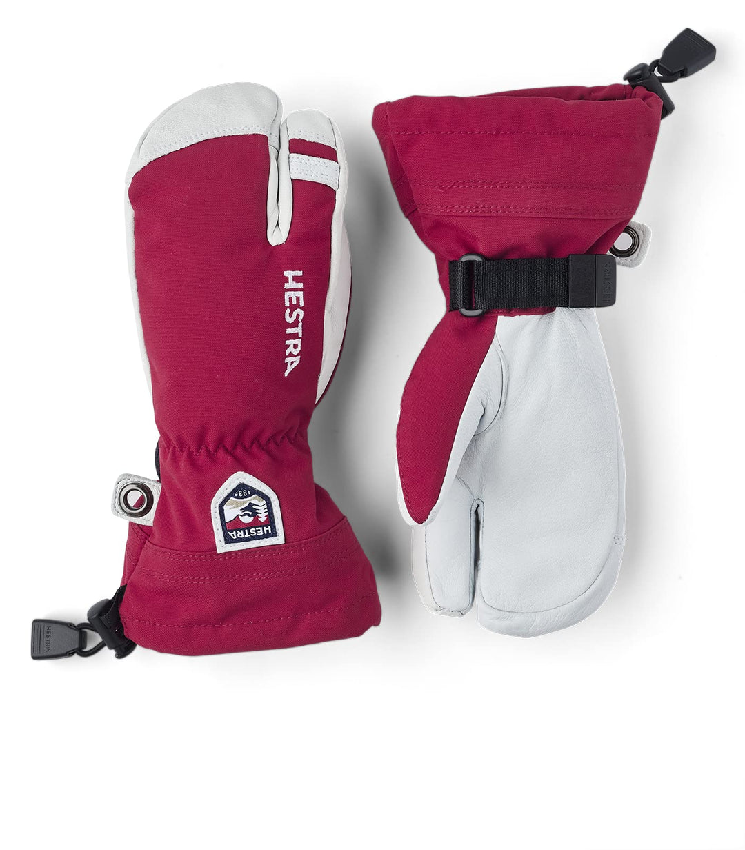 HESTRA Army Leather Heli Ski Jr. 3-Finger rot - 6