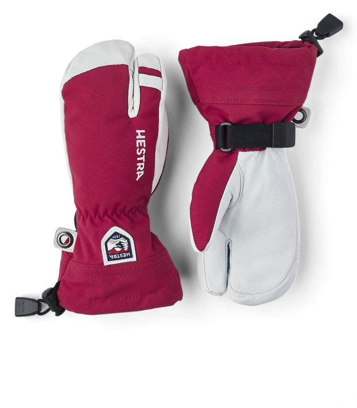 HESTRA Army Leather Heli Ski Jr. 3-Finger rot - 6