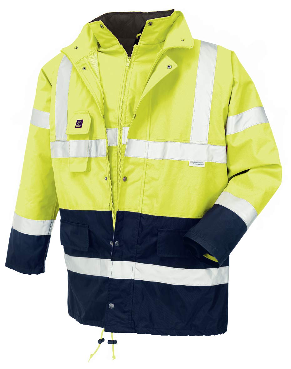 Warnschutz-Parka Calgary wasserdichte, winddichte Arbeitsjacke gelb XXL XXL Gelb, XXL Gelb