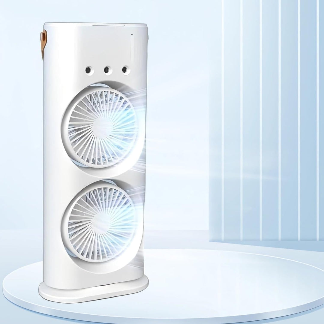 ragbare Klimaanlage Fan, 4 in 1 Personal Mini Cooling Fan mit Wassernebel Spray, 3 Geschwindigkeiten