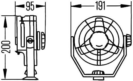 HELLA 8EV 003 361-001 Ventilator - Turbo - 12V - 6.5W - schwarz - Kabel: 1400mm Hella Verpackung 12V