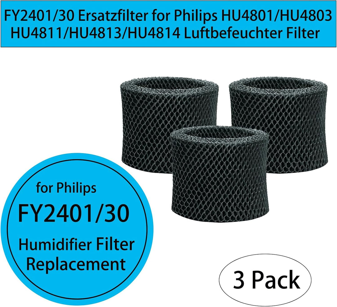 FY2401/30 Ersatzfilter Kompatibel mit Philips HU4801 HU4803 HU4811 HU4813 HU4814 Luftbefeuchter Filt