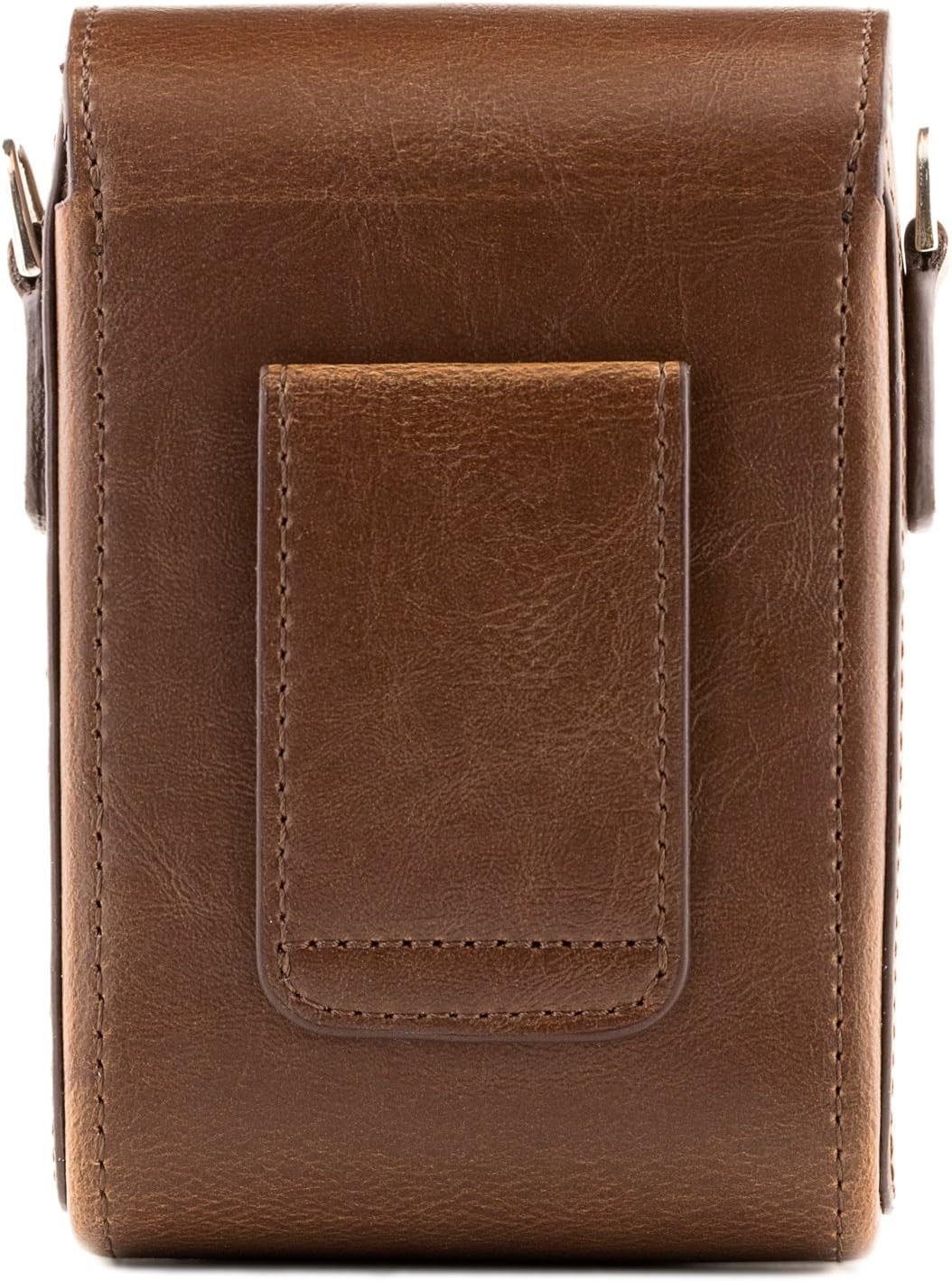 MegaGear Leder Kameratasche mit Trageriemen kompatibel mit Sony Cyber-Shot DSC-RX100 V, DSC-RX100 IV