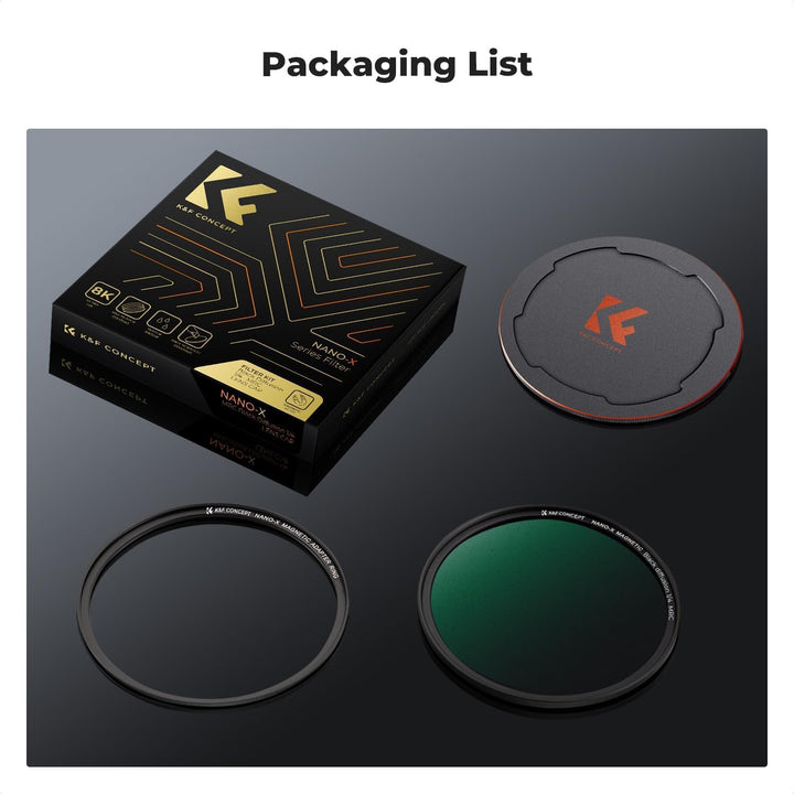 K&F Concept Nano X-Serie Magnetischer Black-Mist 1/4 Black Promist 1/4 Filter Effektfilter-77mm, 77m