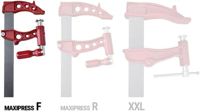 PIHER Hochleistungs-Schraubzwinge Maxi F 60cm 60cm Standard, 60cm Standard